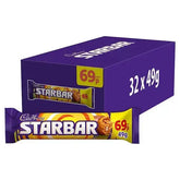 Cadbury Starbar Chocolate Bar 69p PMP 49g (Case of 32)  Adomoo